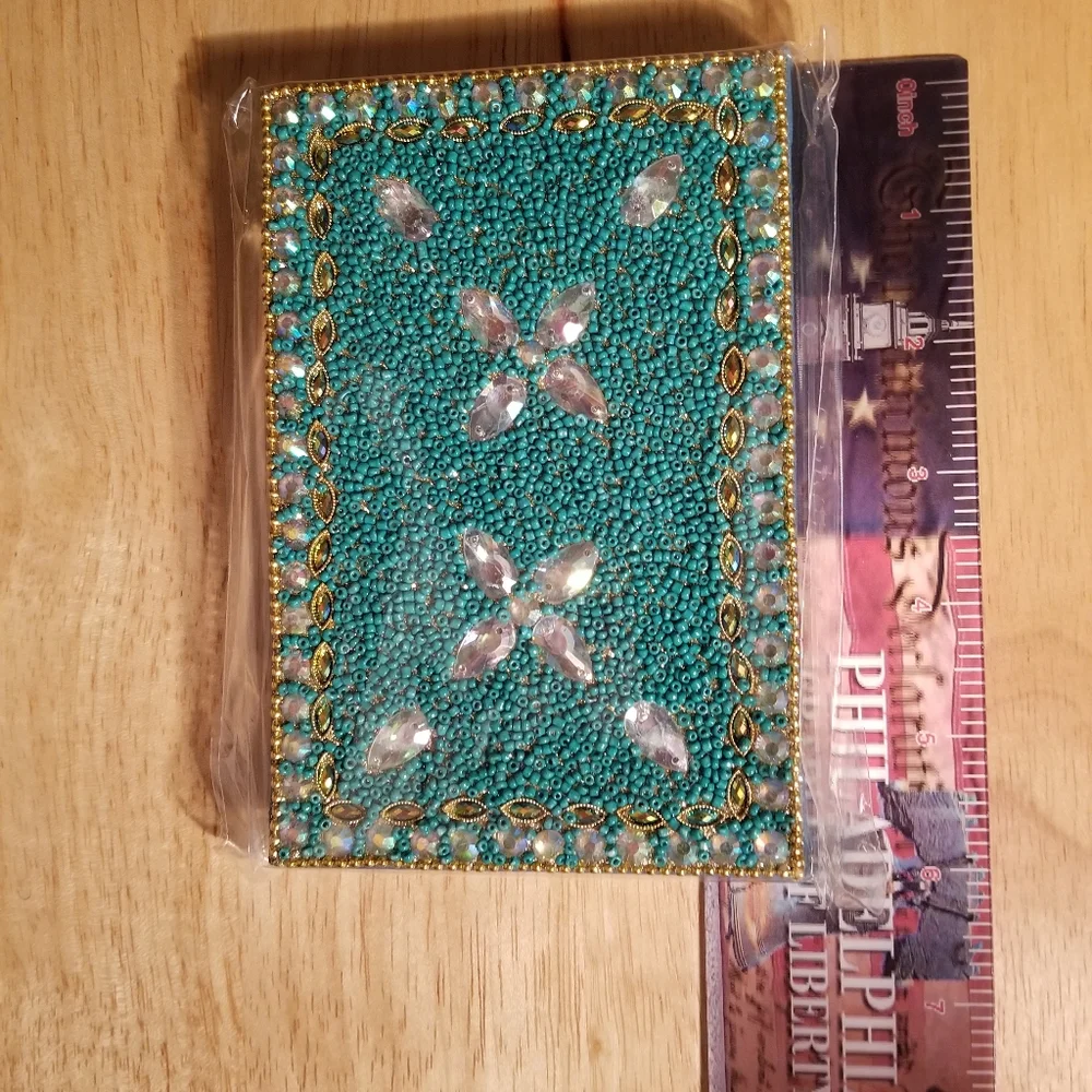 New Green Beaded Journal